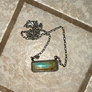 Turquoise Bar Necklace